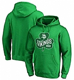 Men's Minnesota Vikings Pro Line by Fanatics Branded St. Patrick's Day Paddy's Pride Pullover Hoodie Kelly Green FengYun,baseball caps,new era cap wholesale,wholesale hats